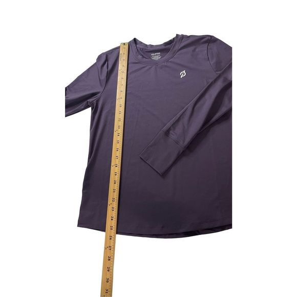 Peloton Womens‎ Standard Warm Up  Long Sleeves Top Purple Shirt Large New - Picture 7 of 16
